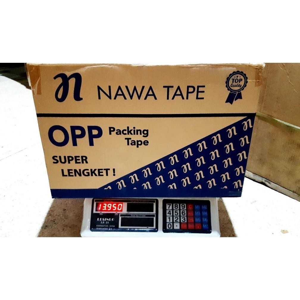 

Sedang Promooo !!! 1 Box Lakban Premium Bening Dan Coklat Uk 48Mm X 110 Yard Termurah