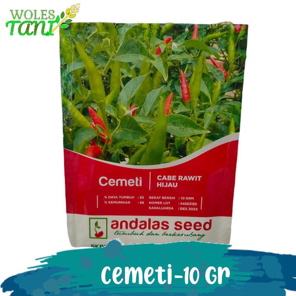 Cemeti 10 Gram Benih Cabe Rawit Tegak Hijau Unggul