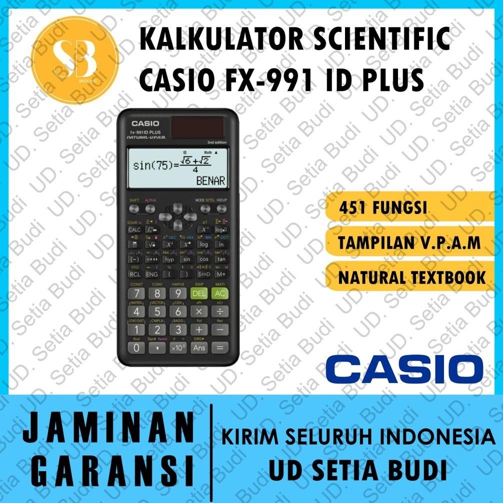

Banyak Diskon!!! Kalkulator Scientific Casio Fx-991 Id Plus Asli Dan Bergaransi