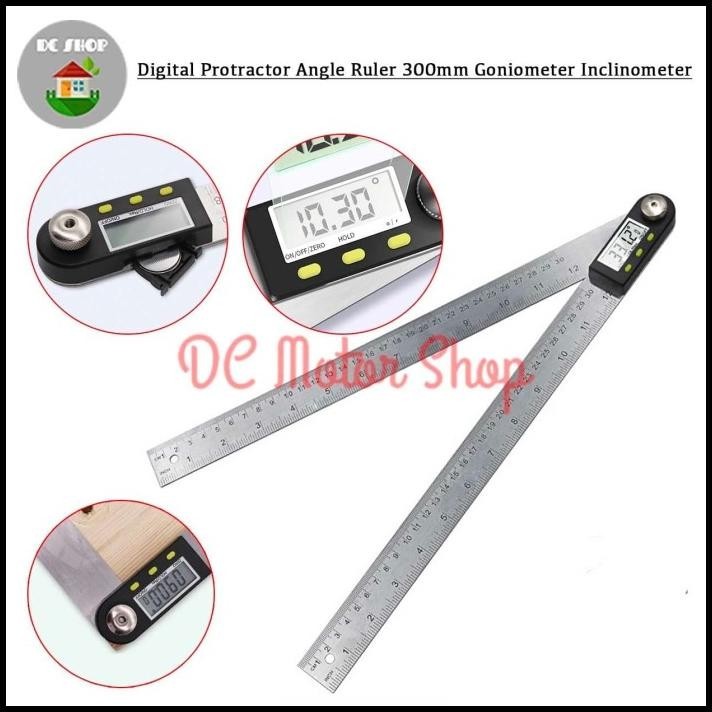 

TERMURAH DIGITAL PROTRACTOR ANGLE RULER GONIOMETER INCLINOMETER PENGGARIS 300MM