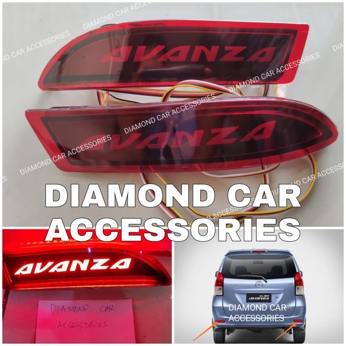 All New Avanza Xenia 2012-2014 Reflektor Lampu Bemper Belakang