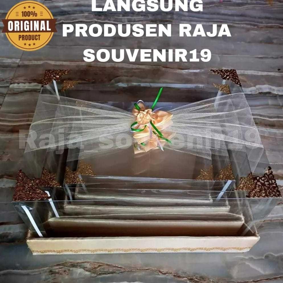 

SALE Kotak Seserahan Pernikahan Set Lengkap Isi 4 Box Hantaran Parcel Mika Oz67