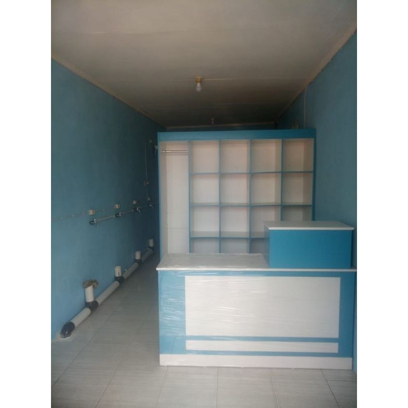 BISA COD✓ / RAK LAUNDRY DAN MEJA KASIR SATU PAKET BISA CUSTOME WARNA