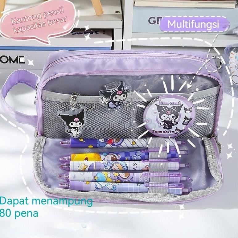 

CODBESAR JUMBO PENCIL CASES LARGE CAPACITY PENCIL BAG POUCH HOLDER BOX FOR GIRLS OFFICE STUDENT STATIONERY ORGANIZER SCHOOL SUPPLIES TEMPAT KOSMETIK BAG TERLARIS