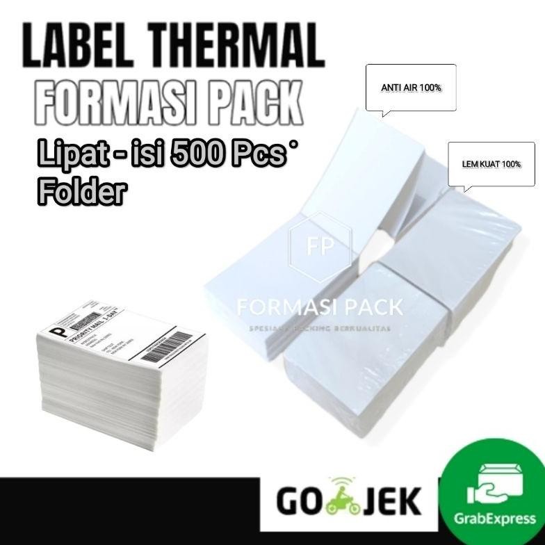 

LABEL BARCODE DIRECT THERMAL 100 X 150 MM 100X150 4X6" ISI 500PCS UKURAN A6 GASS