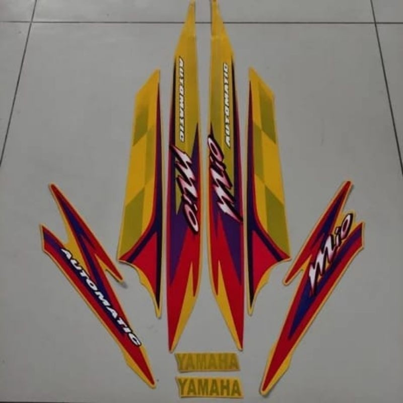 Stiker striping mio kuning sporty 2004