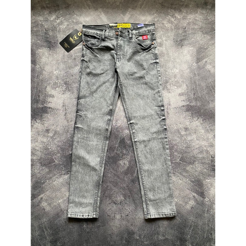 Promo Mega Sale 4.4 // Celana Jeans Sobek Lutut Ripped Jeans Pria Sepan Jins Bawahan Lepis Slim Fit