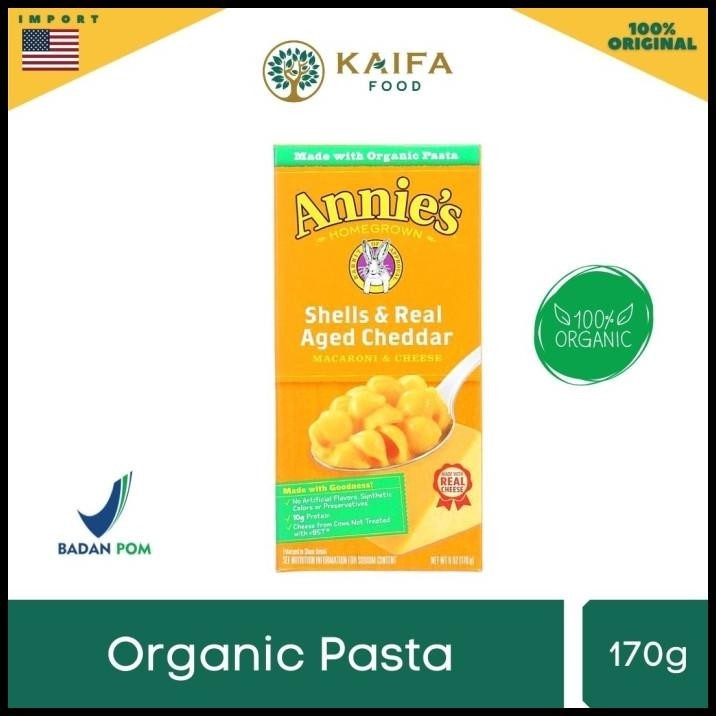 

Annie'S Shells & Real Aged Cheddar Macaroni & Cheese 170Gr
