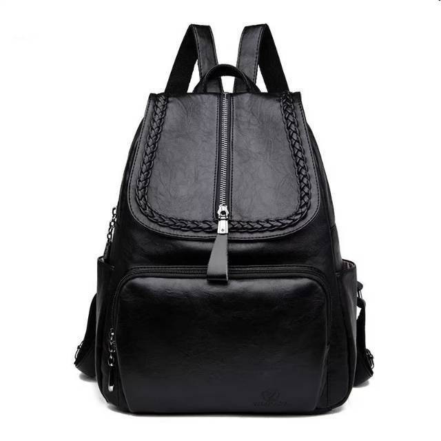 A81 DLSHA - 26 TAS RANSEL WANITA MEWAH 2022 KULIT LEMBUT TAS BAHU TRAVEL WANITA RANSEL TAS SEKOLAH