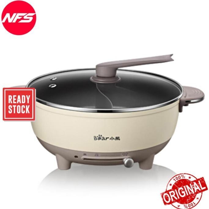 Dheao Bear Electric Pan Multi Cooker+Hot Pot/Panci Listrik Steamboat Shabu"