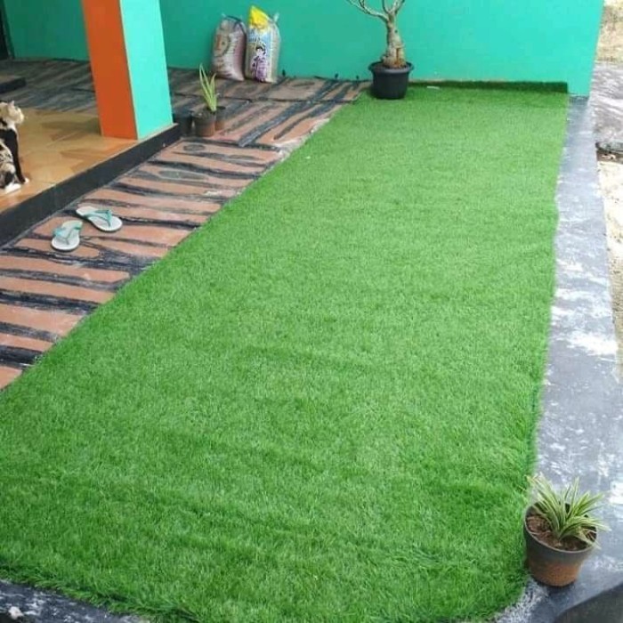 Karpet Hijau Rumput - Rumput Palsu - Rumput Sintetis