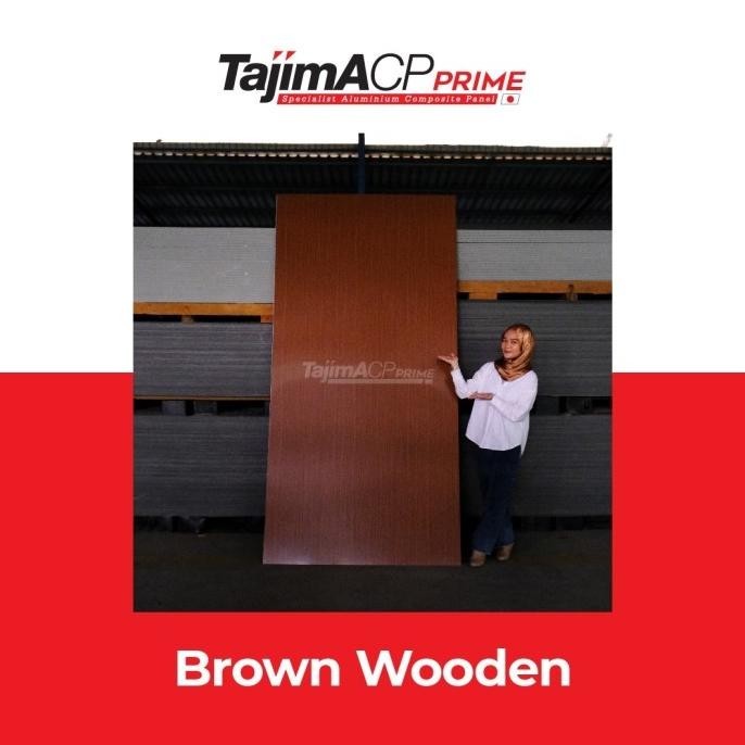 ACP Tajima Brown Wooden 3mm Indoor - Aluminium Composite Panel