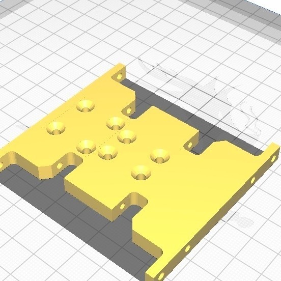 SKIDPLATE AXIAL SCX10 RGT SKID PLATE CHASIS CENTER GEARBOX KOPEL