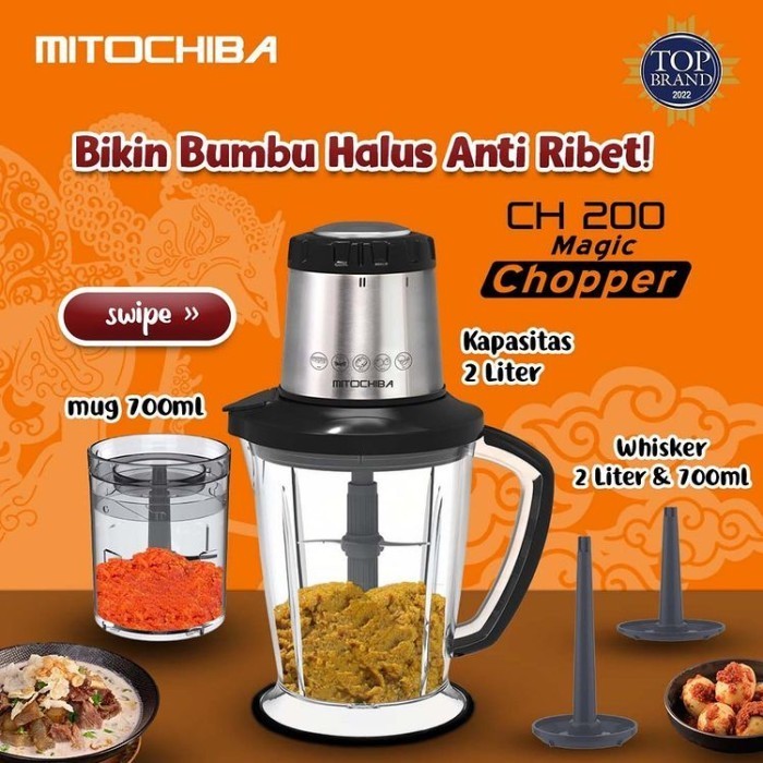 Mitochiba Chopper Blender Ch200 Kapasitas 2 Liter - Original
