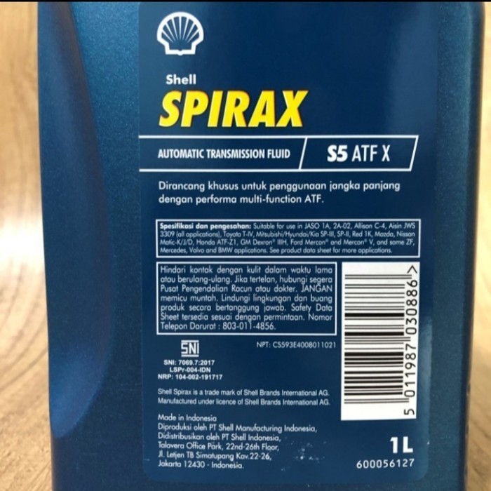 Oli Matic Shell Spirax S5- Atf X / T Iv Original