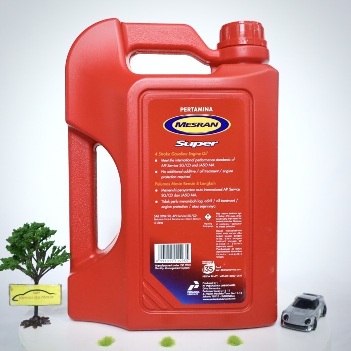 Oli Mesran Super 4L Pertamina - Oli Mesin Mesran Pertamina 4L - Oli