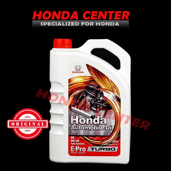 Oli Mesin E-Pro Turbo Sn 0W-20 4L Mobil Honda Crv Civic Asli Original