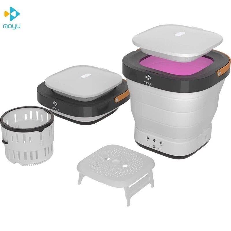 Mi MOYU Mesin Cuci Portable Folding Washing Machine UV Dryer Gen6 XPB08-F2G