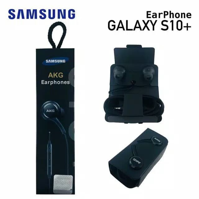 Headset Handsfree Earphones Samsung Akg S10 S10+ Plus Original 100%