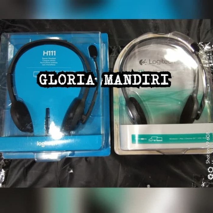Headset Logitech H111 With Mic ( Headphone / Earphone )