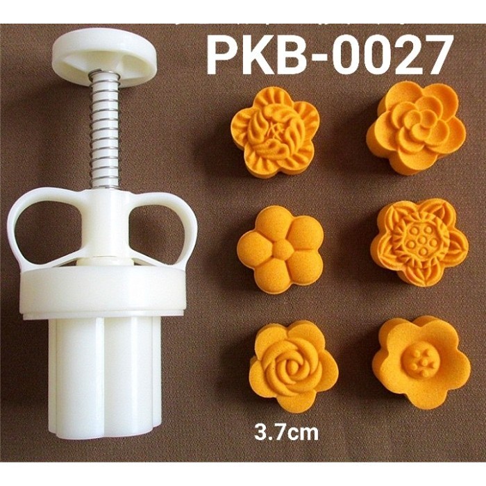 

XU430 PKB-0027 Cetakan nastar kue bulan mooncake pia bunga mawar 25gr NEW