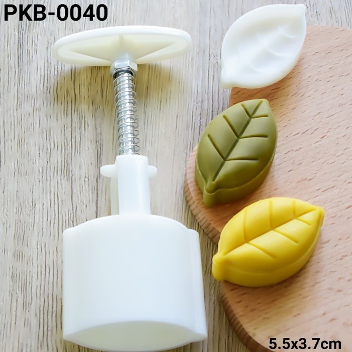 

VO960 PKB-0040 Cetakan nastar kue bulan pia mooncake daun mawar OBRAL