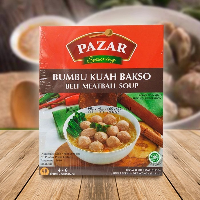 

EJ358 Nama Produk PAZAR BUMBU KUAH BAKSO - Bumbu Masak Instan Box 60g STOK TERBATAS