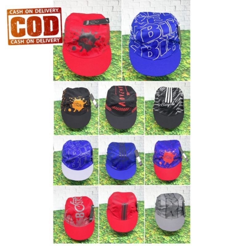 Promo Mega Sale 4.4 // COD TOPI SEPEDA CYCLING CAP TOPI SEPEDA WANITA TOPI SEPEDA PRIA TOPI SEPEDA