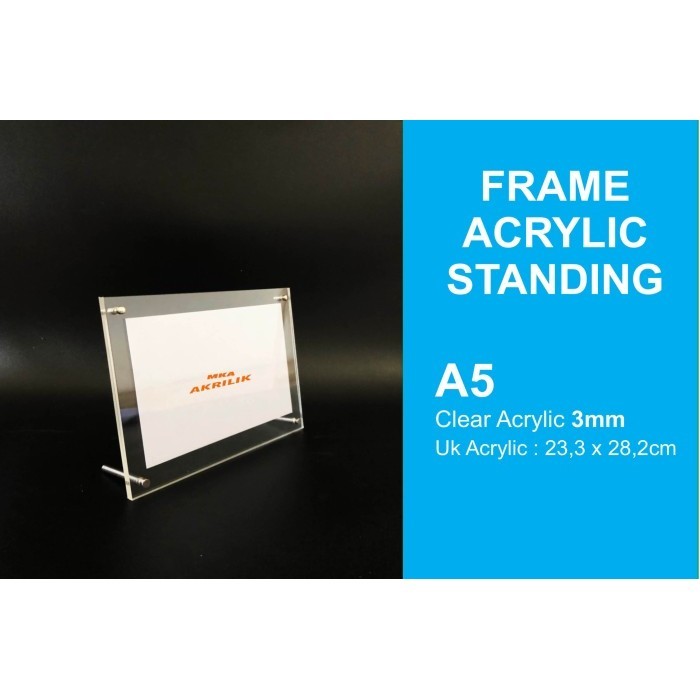 Frame/Bingkai Foto Akrilik A5/Tebal 3Mm
