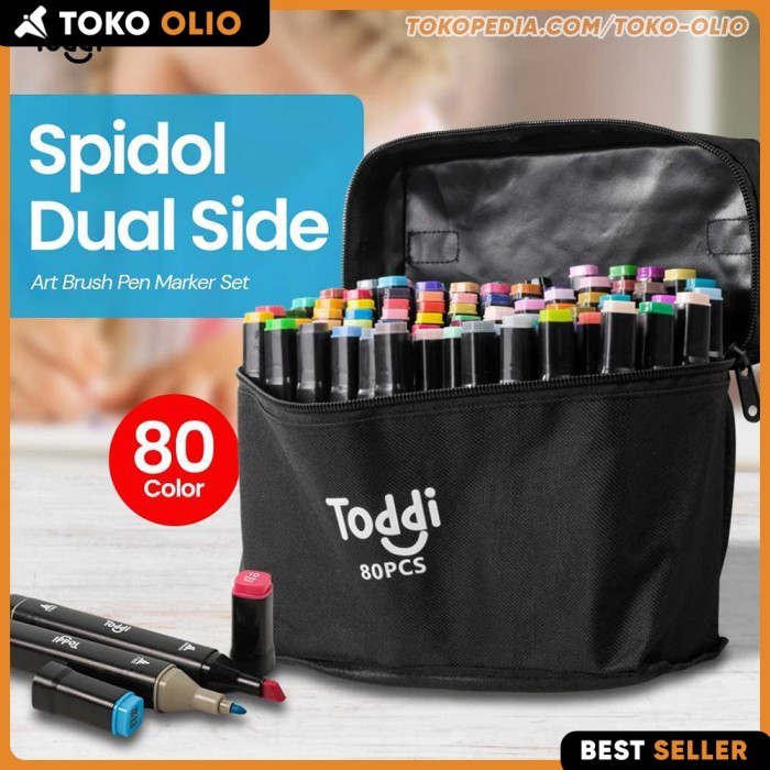 

Spidol Stabilo Warna 2 Sisi Set Dual Side Lukis Brush Pen Art Marker -Anza Wahda