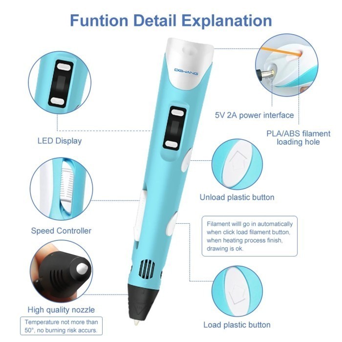 

Edukasi Diy Kreativitas 3D Printing Pen-Pena Gambar Magic Stereoscopic -Anza Wahda