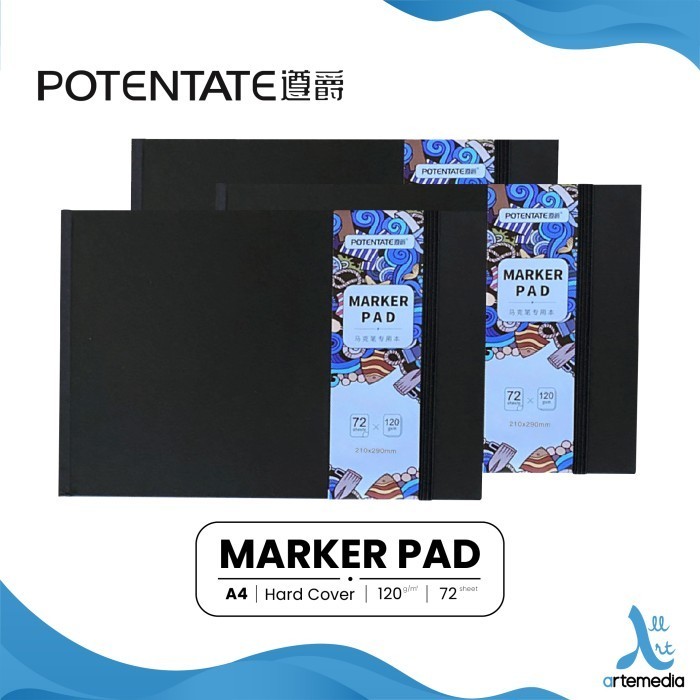 

Buku Sketsa Potentate Marker Pad A4 Hard Cover Sketchbook -Anza Wahda