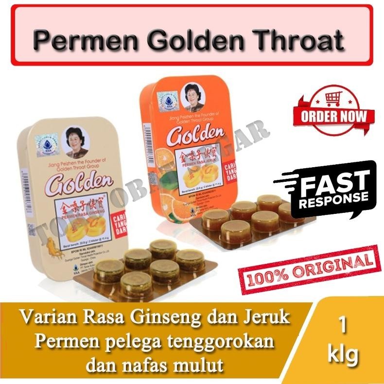 

Permen Golden Throat Rasa Ginseng dan Jeruk Pelega Tenggorokan
