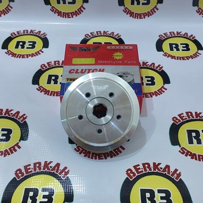 NEW RUMAH KAMPAS KOPLING ISI 7 KEPING BAUT 5 -SPAREPART MOTOR RODA3 VIAR