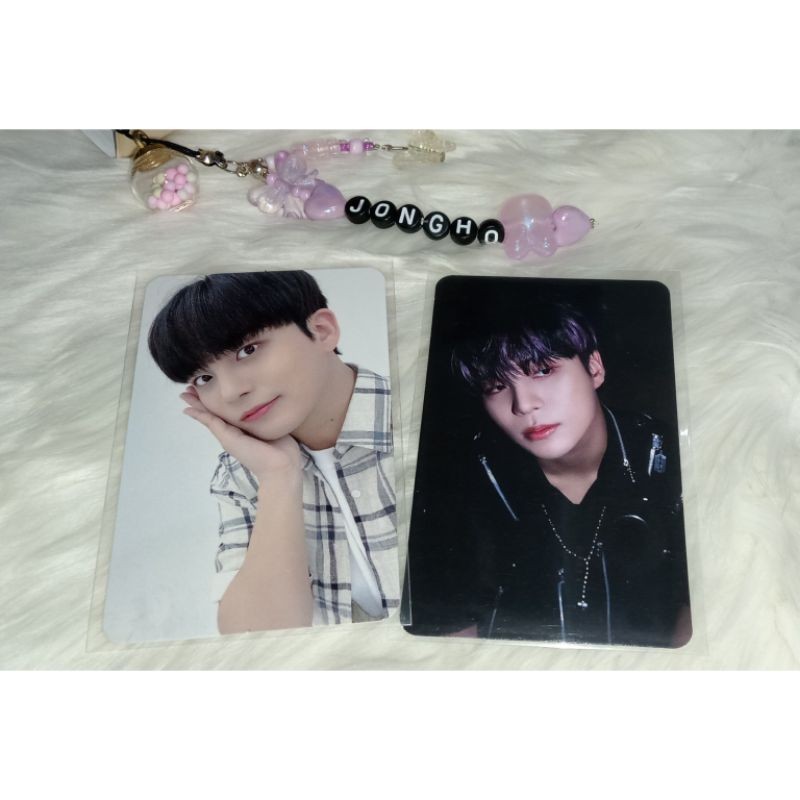 Photocard Official Ateez Jongho Lucky Draw Mini Record