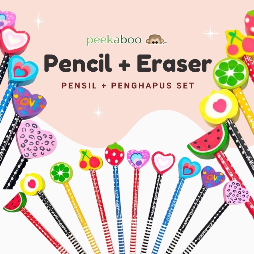 

Terlaris (Cod)Pensil Set Penghapus Anak Fancy Lucu Promo Terbatas