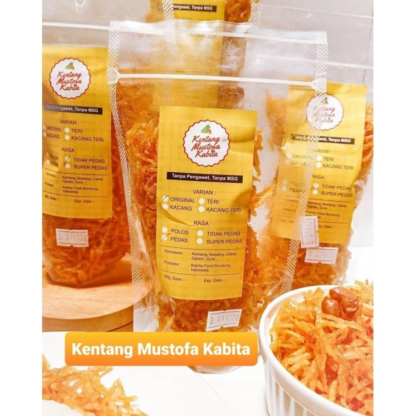 

NEW PRODUK KERING KENTANG MUSTOFA KABITA 250GRAM BEKAL SEHAT KELUARGA KERIPIK !!!!!