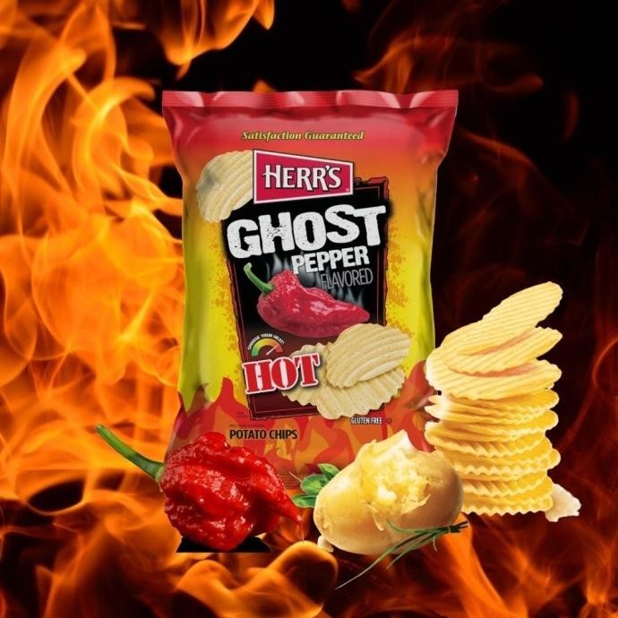 

READY STOCK HERR'S GHOST PEPPER FLAVOURED 6 OZ / 170GR !!!!!