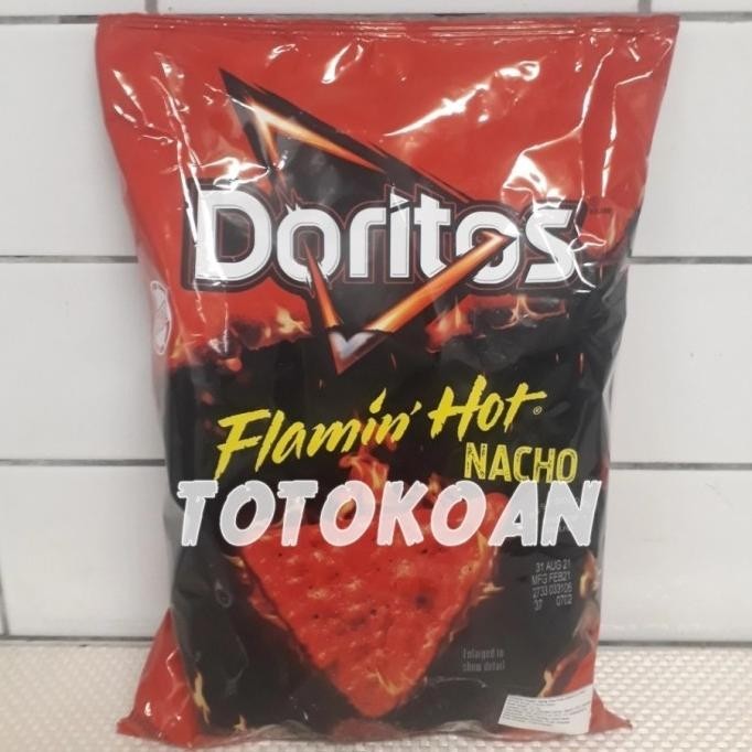 

NEW PRODUK DORITOS TORTILLA CHIPS FLAMIN HOT NACHO 311,8 GR !!!!!