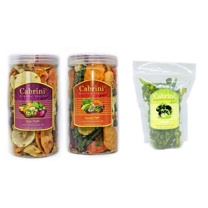

TERBARU PAKET CABRINI SNACKS CRUNCHY VEGGIE TUTTI FRUTTI 1000ML POUCH PREMIUM !!!!!