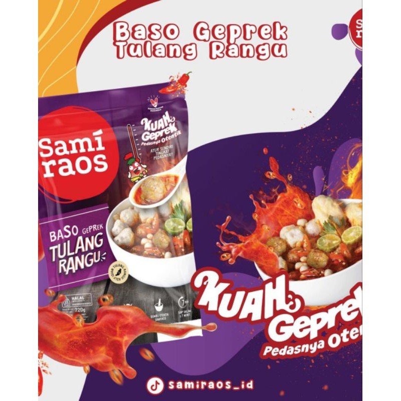 

baso tulang rangu sambel geprek