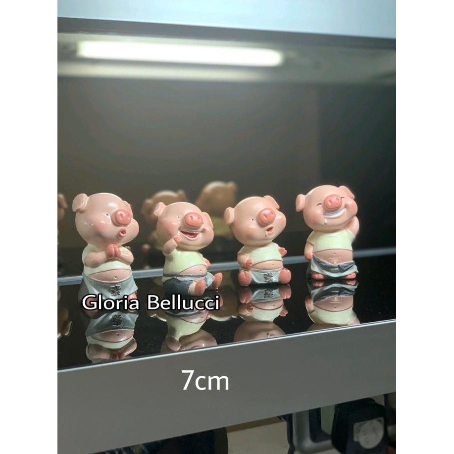 Patung Pajangan Babi Lucu Pig Piggy Hiasan Dekorasi Interior Rumah Stok Terbatas