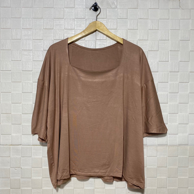 Promo Mega Sale 4.4 // Atasan LD 140 / Kaos Jumbo Big Size / Atasan Kerah Kotak Super Jumbo / Kaos