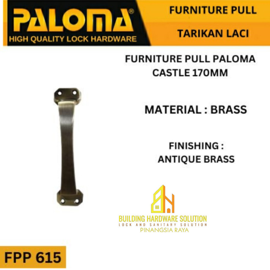 PALOMA FPP 615 CASTLE 170MM Tarikan laci/lemari/Tarikan Jendela
