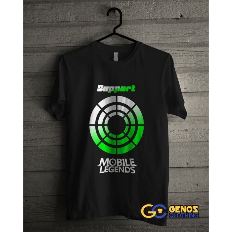 GV372 Kaos Distro Custom 55K Kaos Mobile Legend Support Sablon Baju NEW