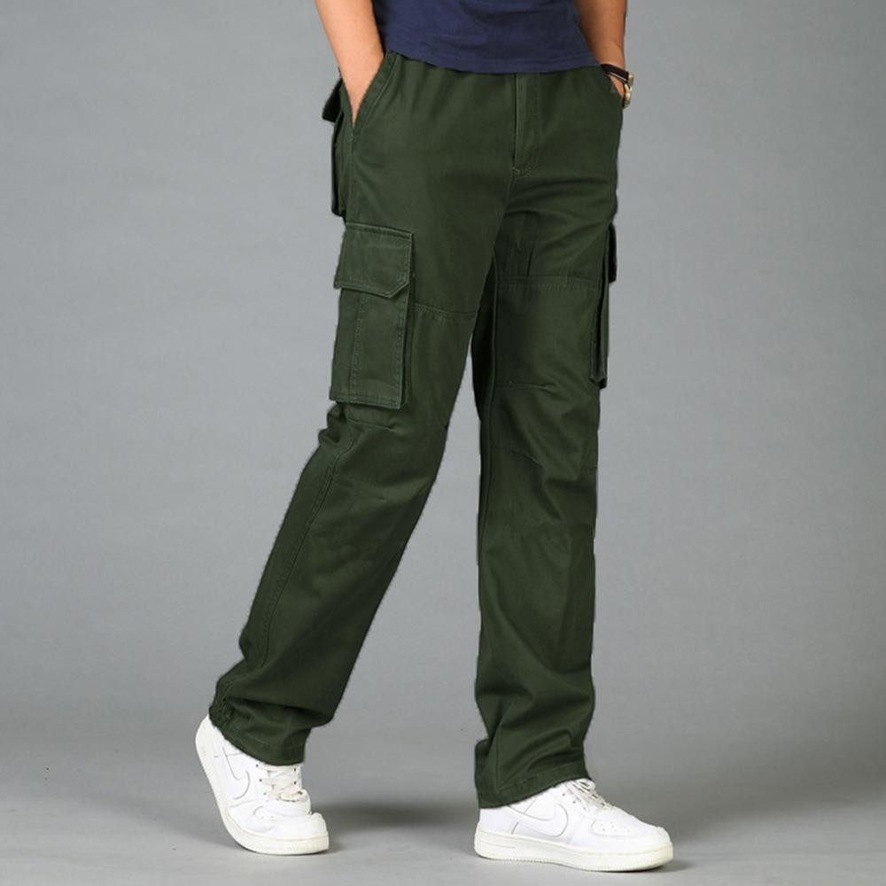 CELANA CARGO PANJANG PRIA WANITA KEMPOL JUMBO CARPENTER CHINO KEMPOL LONG PANTS POCKET DEWASA ARMY H