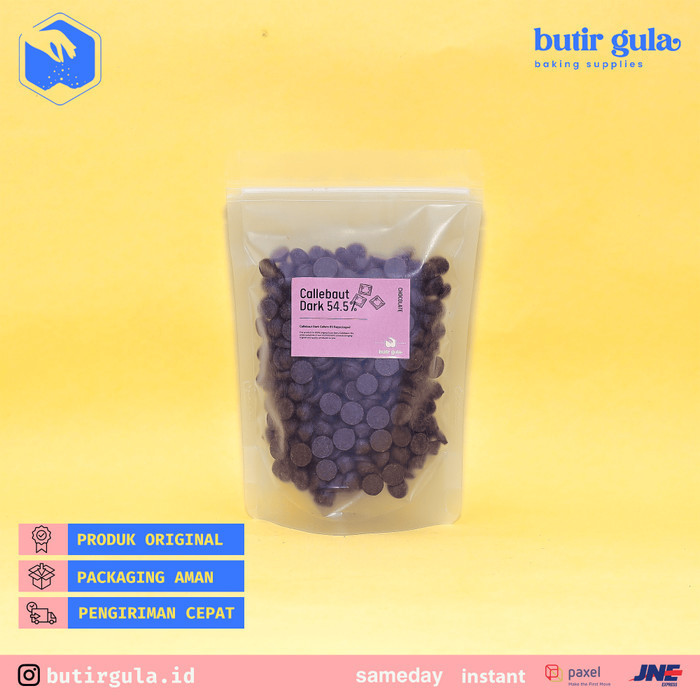 

Ready REPACK 250 gr Callebaut 811 Dark Callets Couverture Chocolate