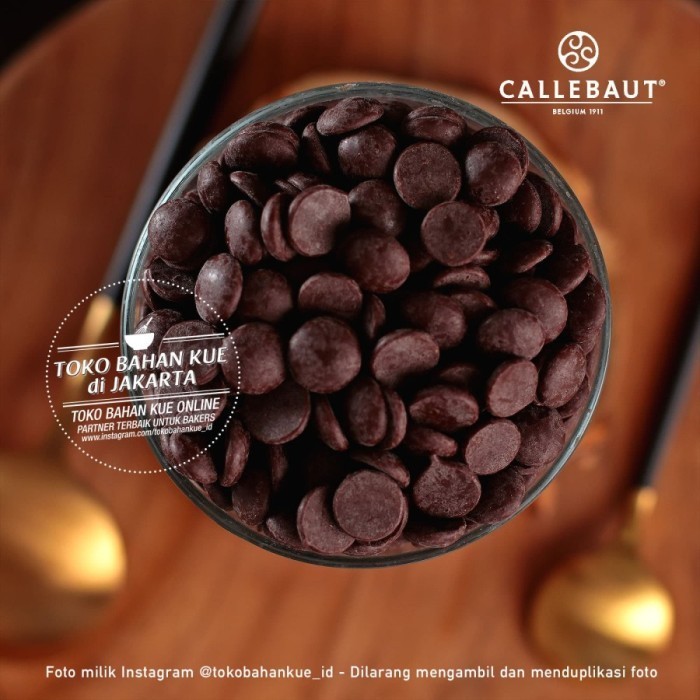 

Ready Callebaut 60,1% 250gr Dark Chocolate Couverture 604038 Cokelat Baking