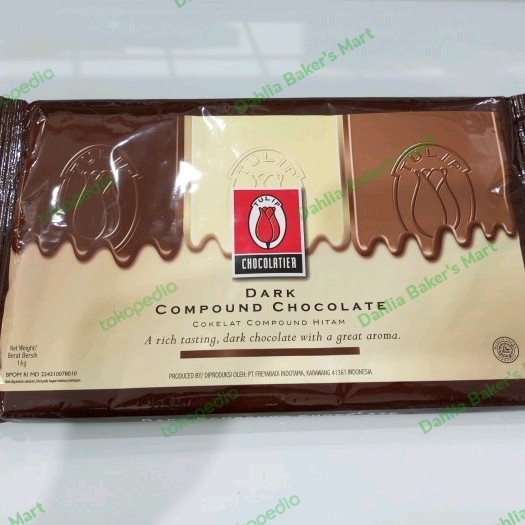 

Ready Tulip Super Compound Dark Chocolate 1 kg