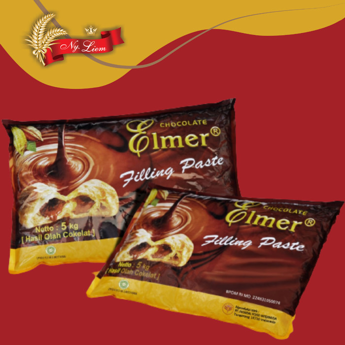 

Ready ELMER Chocolate Filling Paste / Pasta Isian Cokelat 5kg